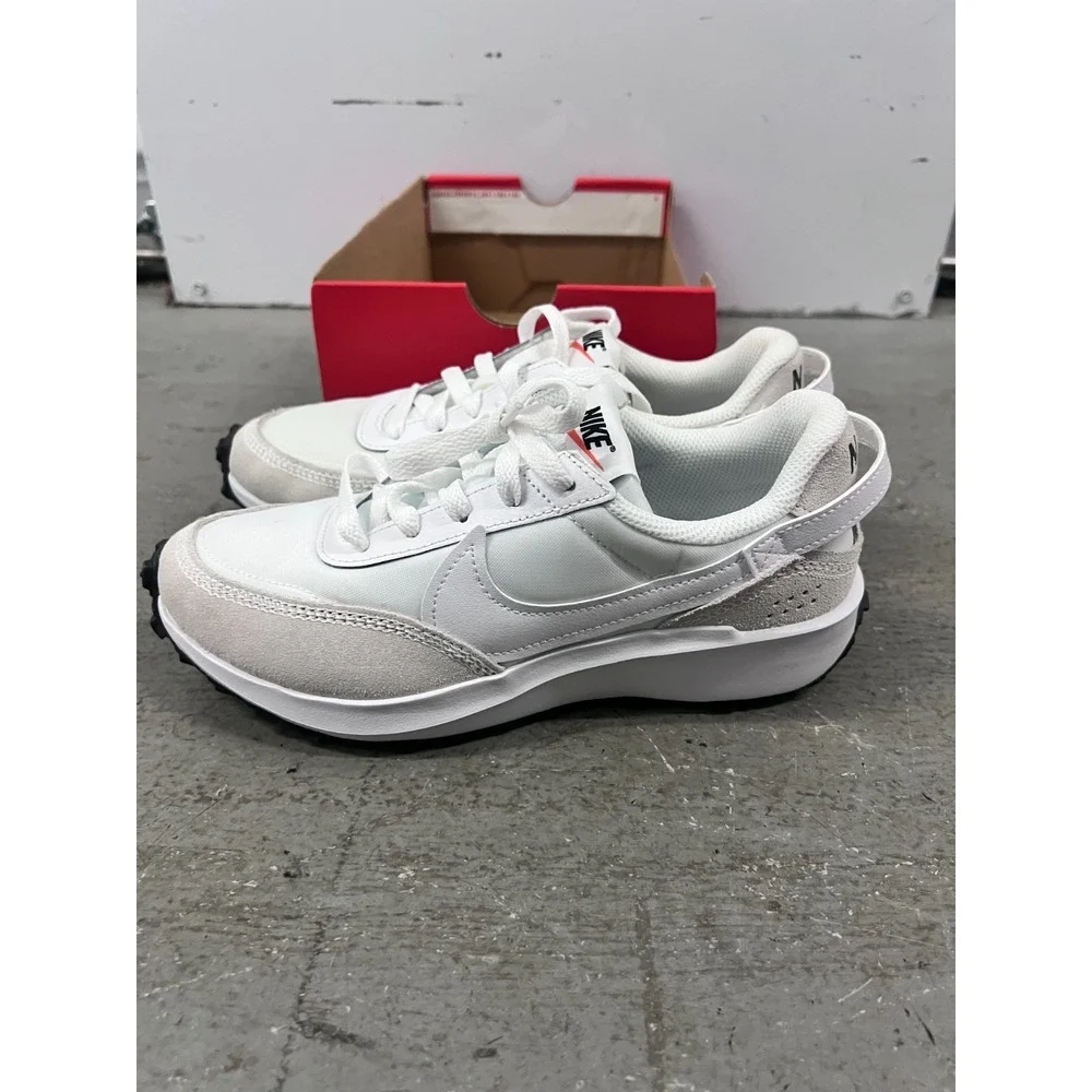 Nike Waffle Debut DH9523-100 Sneakers Womens 6 White Cream Low Top Running Shoes